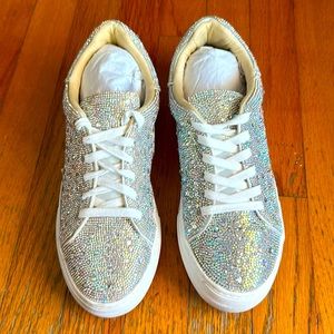 Betsey Johnson Sutton Rhinestone Sneakers Size 9